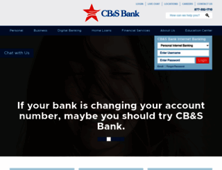 cbsbank.com screenshot