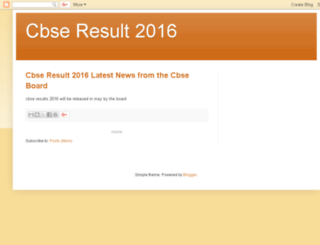 cbse-result2016.blogspot.in screenshot