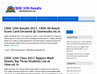 cbse10thresults-2017.com screenshot