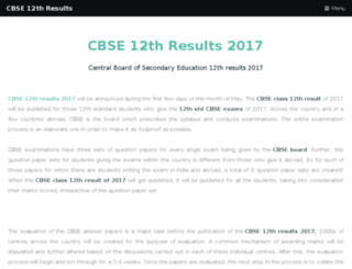 cbse12thresults.co.in screenshot