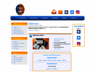 cbsefrench.com screenshot