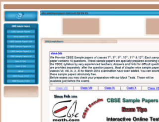 cbsesamplepapers.cbse.biz screenshot