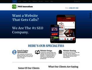 cbwebinnovations.com screenshot