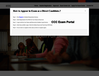 cccexam.org.in screenshot