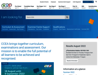ccea.org.uk screenshot