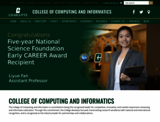 cci.uncc.edu screenshot