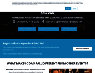 cdao-fall.coriniumintelligence.com screenshot