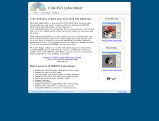 cddvdlabelmaker.com screenshot