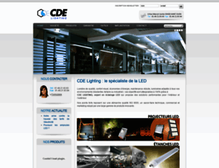 cde-lighting.fr screenshot