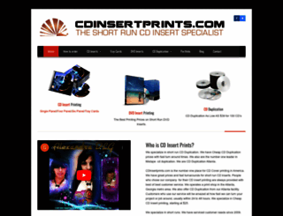 cdinsertprints.com screenshot
