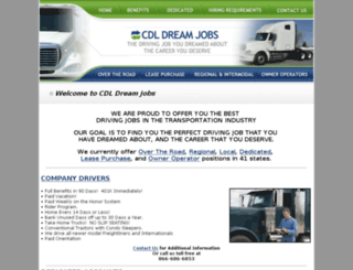 cdldreamjobs.com screenshot