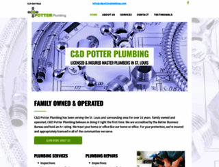 cdpotterplumbing.com screenshot