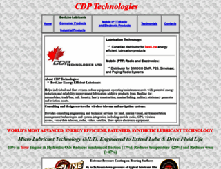 cdptechnologies.ca screenshot