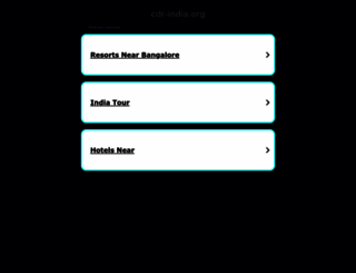 cdr-india.org screenshot