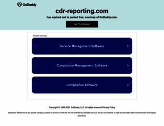 cdr-reporting.com screenshot