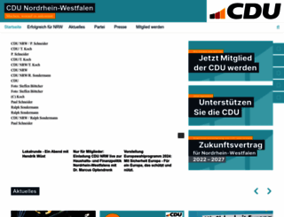 cdu-nrw.de screenshot