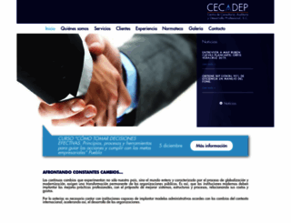 cecadep.com.mx screenshot