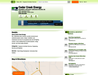 cedar-creek-energy.hub.biz screenshot