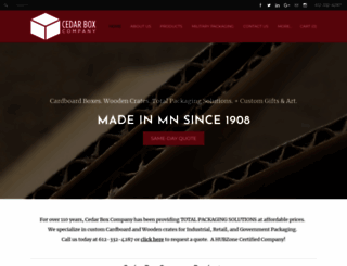 cedarboxcompany.com screenshot