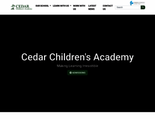 cedarchildrensacademy.org.uk screenshot
