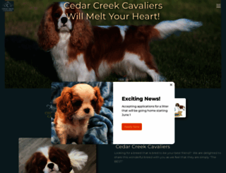 cedarcreekcavaliers.com screenshot