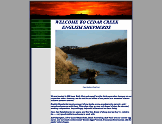 cedarcreekenglishshepherds.com screenshot