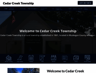 cedarcreektownship.org screenshot
