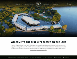 cedarcreekyachtclub.com screenshot