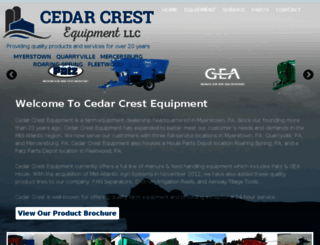 cedarcrestequipment.com screenshot