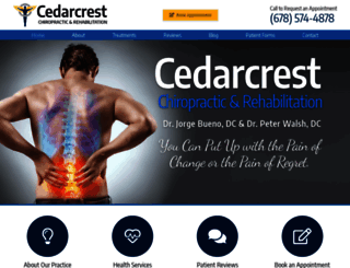 cedarcrestwellness.com screenshot