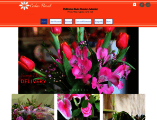 cedarfloral.com screenshot