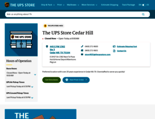 cedarhill-tx-4031.theupsstorelocal.com screenshot