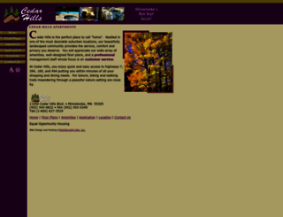 cedarhillsliving.com screenshot