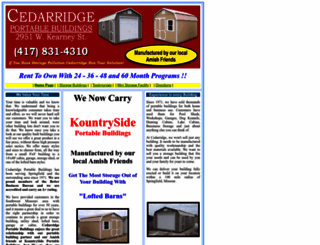 cedaridge.com screenshot