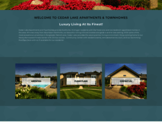 cedarlakeapartmenthomes.com screenshot
