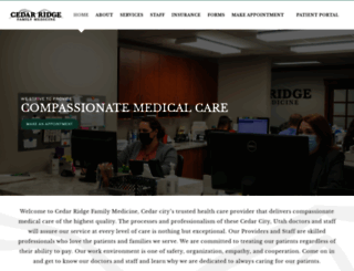 cedarridgefamilymedicine.com screenshot
