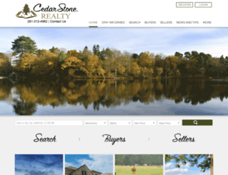 cedarstonerealty.com screenshot
