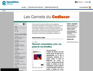 cediscor.revues.org screenshot