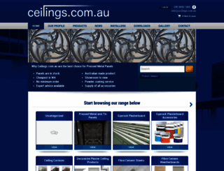 ceilings.com.au screenshot