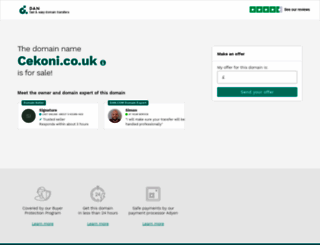 cekoni.co.uk screenshot