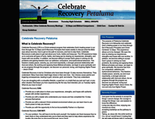 celebraterecoverypetaluma.com screenshot