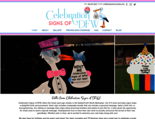 celebrationsignsdfw.com screenshot