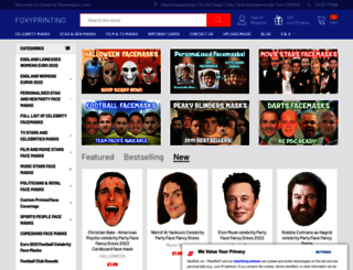 celebrity-facemasks.com screenshot