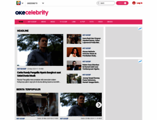 celebrity.okezone.com screenshot