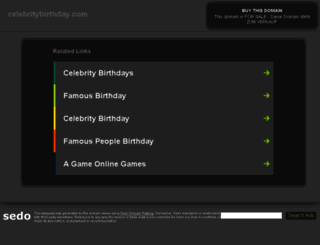 celebritybirthday.com screenshot