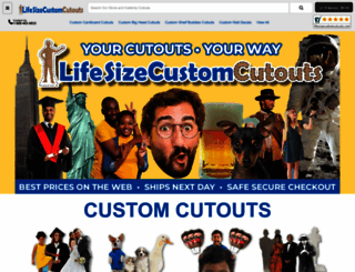 celebritycutout.com screenshot
