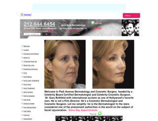 celebritydermatologist.org screenshot