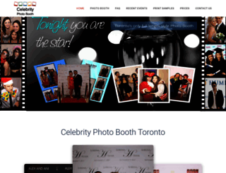 celebrityphotobooth.ca screenshot