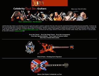 celebrityrockstarguitars.com screenshot