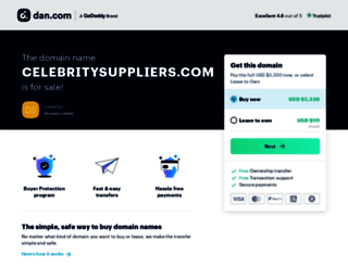 celebritysuppliers.com screenshot